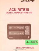 Acu-Rite-Acu-Rite DRO 200T, Control Operations SEtup and Troubleshoot Manual 2001-200T-DRO-01